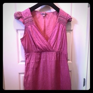 Calypso pink silk dress